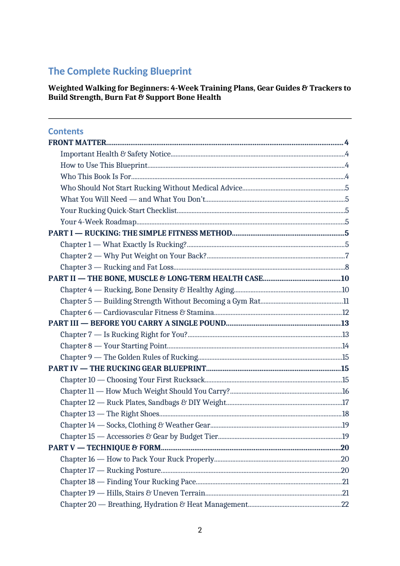 Explore the rucking contents — actual PDF page 2