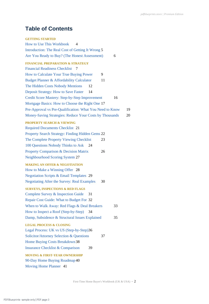 First-Time Home Buyer's Workbook — sample PDF page 3