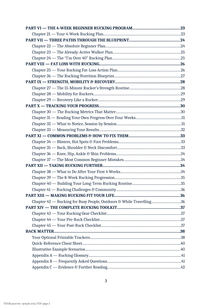 Rucking Blueprint — sample PDF page 3