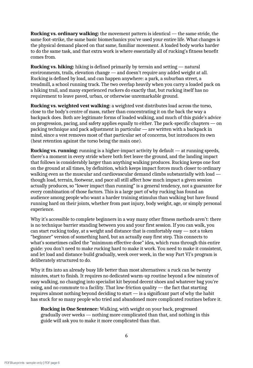 Rucking Blueprint — sample PDF page 6