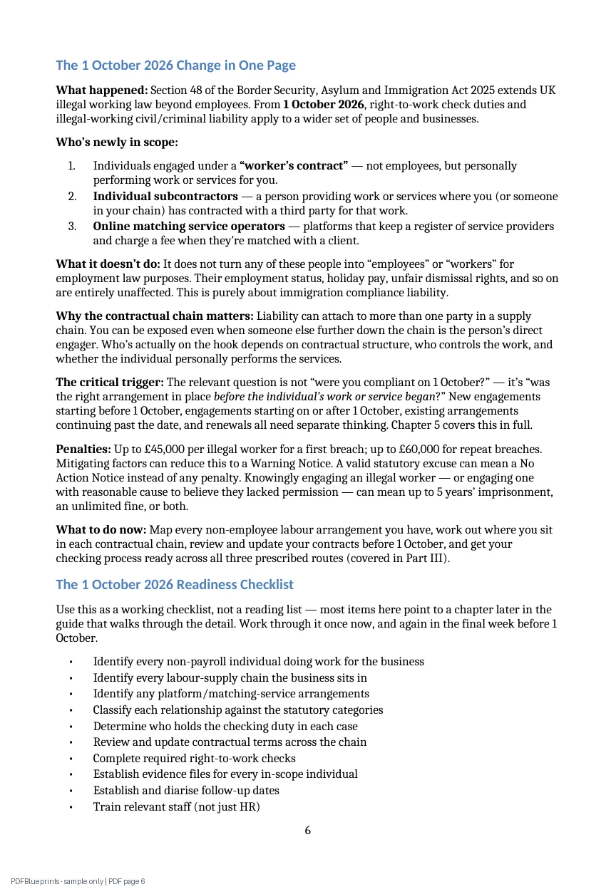UK Right to Work Checks Blueprint — sample PDF page 6