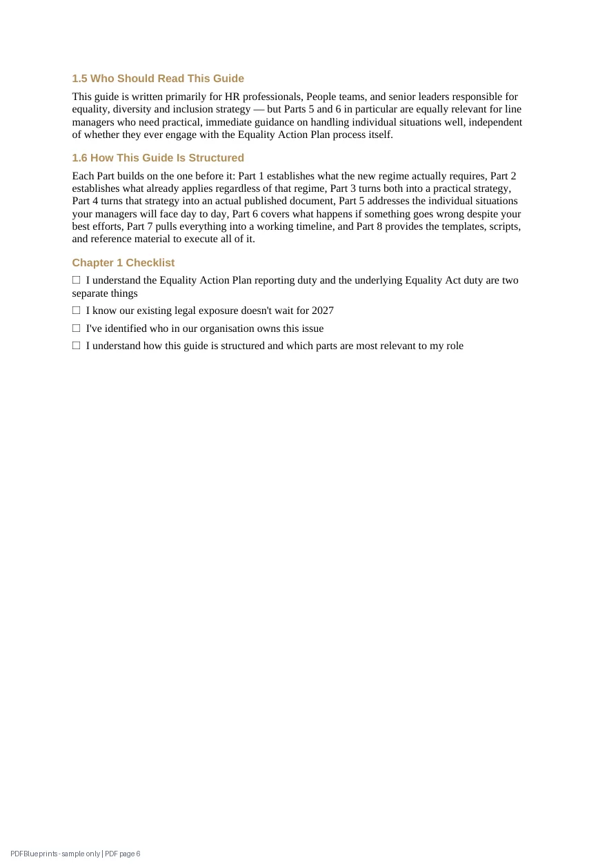 Menopause & Equality Action Plan Compliance — sample PDF page 6