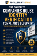 Companies House identity verification compliance blueprint guide, blue and gold cover