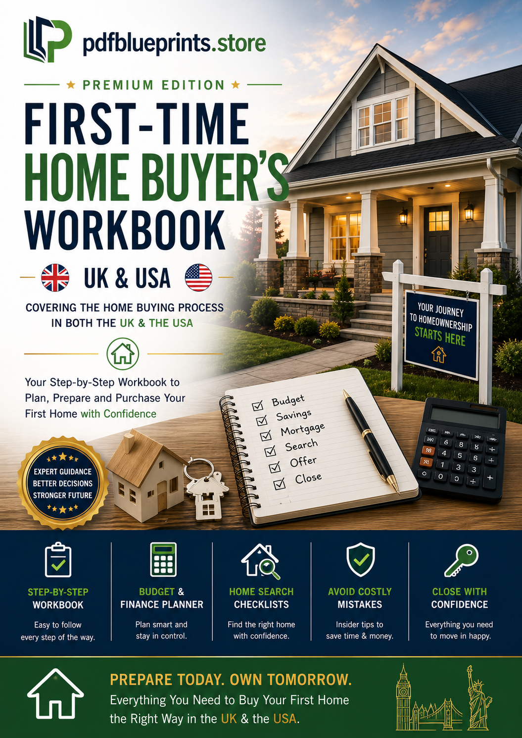 First-Time Home Buyer's Workbook - Premium Edition