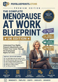 The Complete Menopause at Work Blueprint guide cover, UK employment rights edition