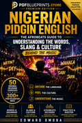 Nigerian Pidgin English Afrobeats guide book cover with typography and music terms