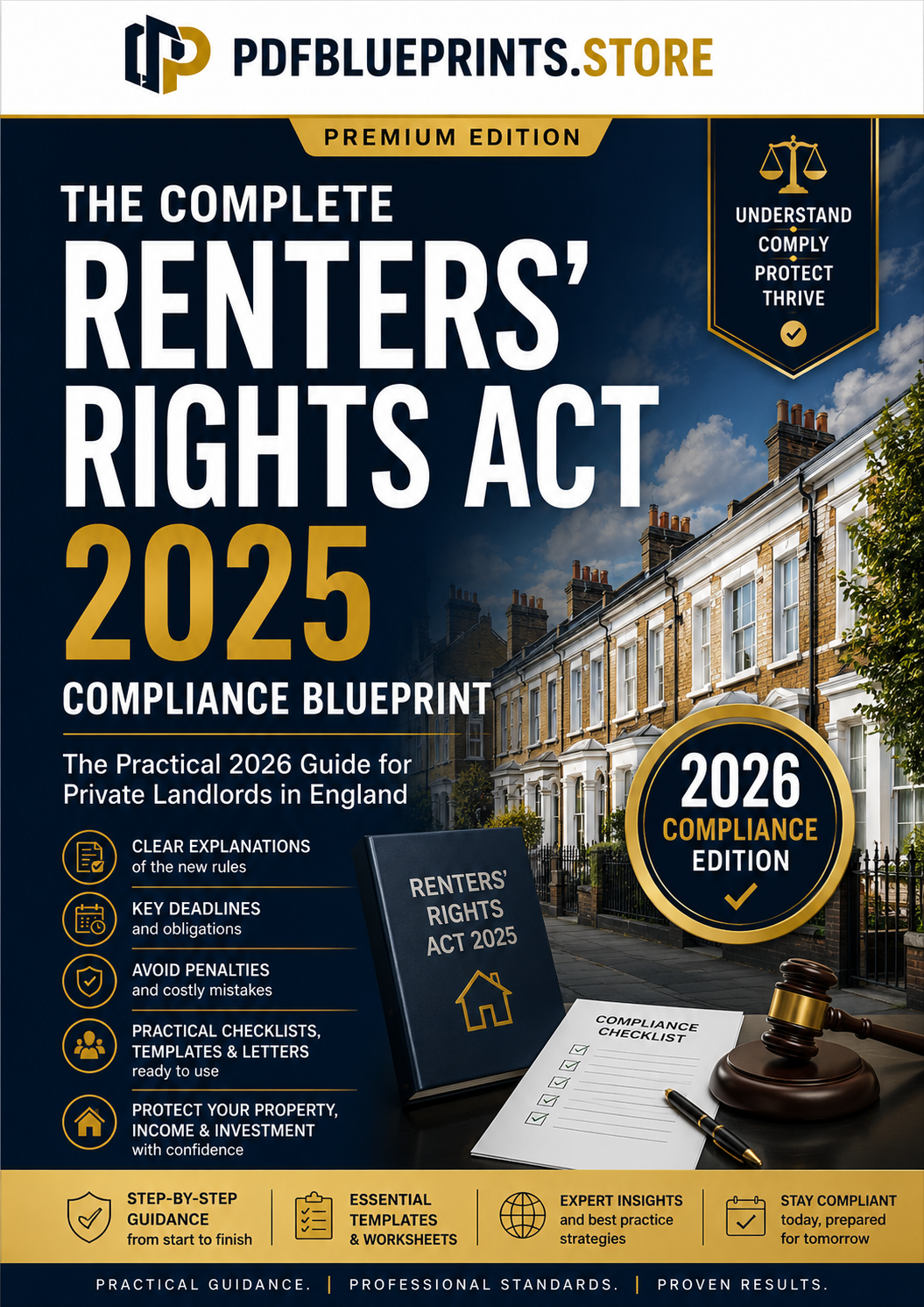 Renters' Rights Act 2025 compliance blueprint cover with 2026 edition badge