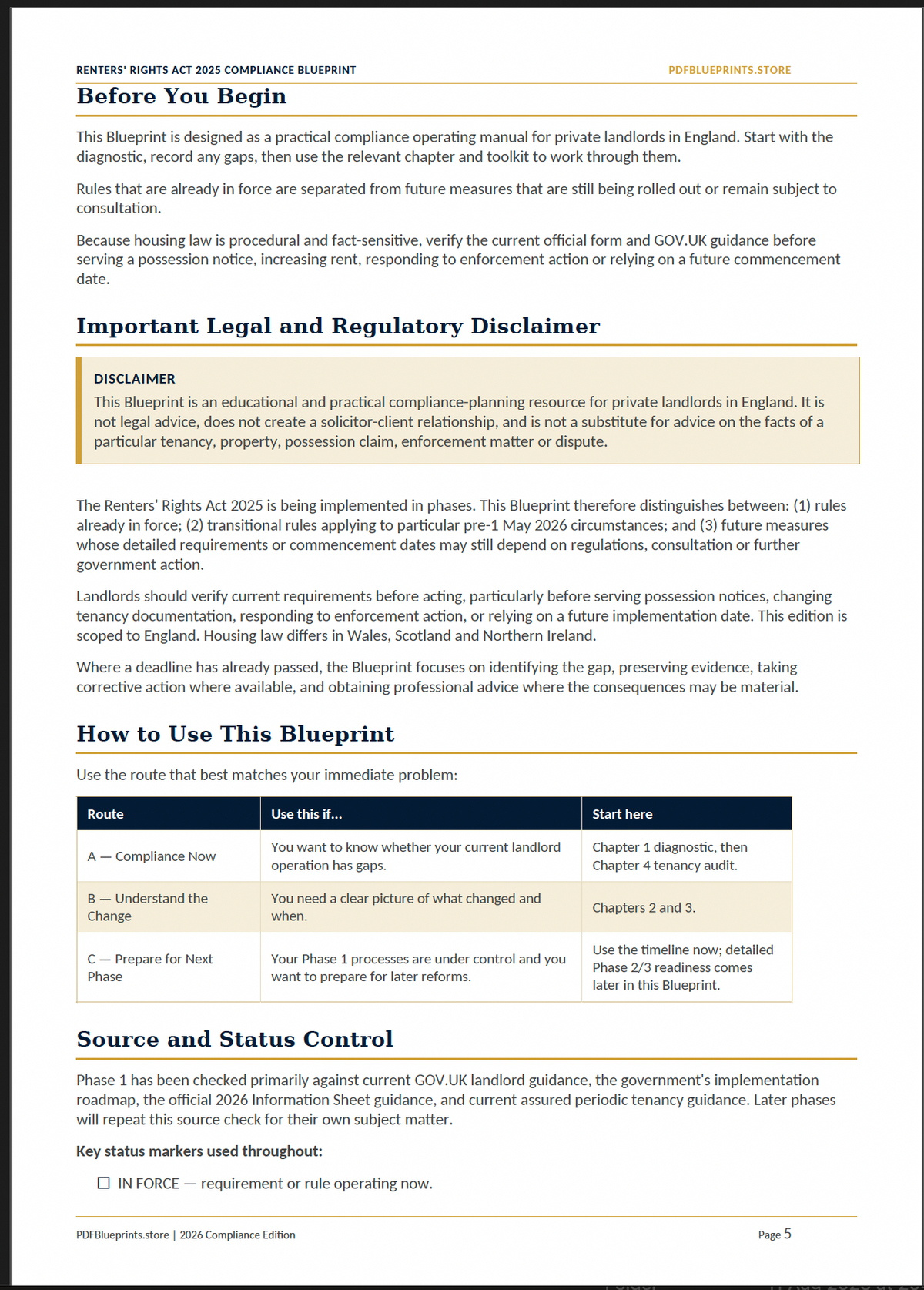 The Complete Renters' Rights Act 2025 Compliance Blueprint — 2026 Edition