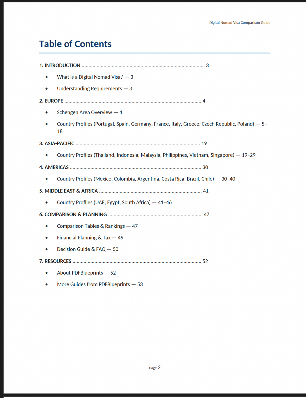 Digital Nomad Visa Comparison Guide