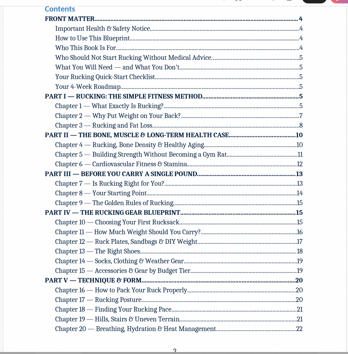 The Complete Rucking Blueprint