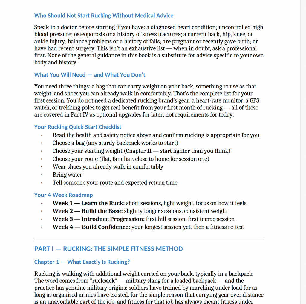 The Complete Rucking Blueprint
